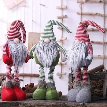 Božič Elf Lutka Darilo Novo Leto 2021 Xmas Tree Okraski Visi Gnome Lutke Obrti Vesel Božič Okraski za Dom Dekor#2