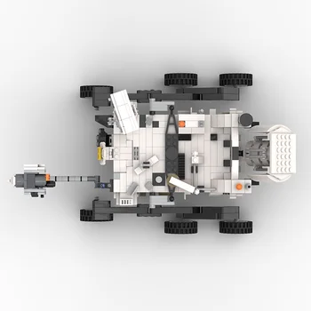 Buildmoc Letalstva mesto rover vesoljske sonde vozila Postaja Raketa Lunar Lander Radovednosti Rover Shuttle Ladjo gradniki Igrača