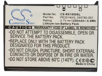 Cameron Kitajsko Baterija za HP iPAQ RX1900 iPAQ RX1950 iPAQ RX1955 Zamenjava 35H00063-00M 395780-001 398687-001 1200mAh