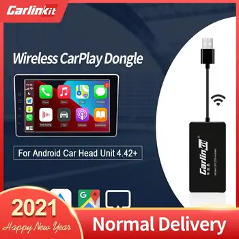 CarlinKit Apple Carplay Dongle Adapterja Android Auto Za Android Zaslon Navigacijska Predvajalnik, Smart Link Polje Airplay žično orWireless