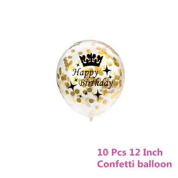 Chicinlife 10pcs rose zlata Napihljivi Konfeti Happy Birthday Balon 30./40./50. Udejstvovanje odraslih Rojstni Dekoracijo