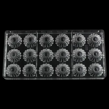 Chrysanthemum oblike, cvet Polikarbonata čokolada plesni ,DIY bakeware Sladica, sladkarije, Slaščice orodja za torto dekoracijo