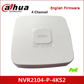 Dahua NVR POE NVR2104-P-4KS2 4 Kanal, 1U, Smart 4PoE Lite 4K H. 265 Omrežja, Video Snemalnik