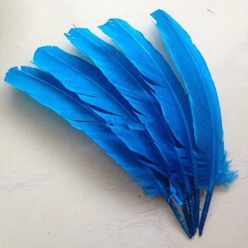 Debelo 50 čudovito modro nebo, Turčija perje (28 do 30 cm / 11-12 cm) DIY poroka dekoracija
