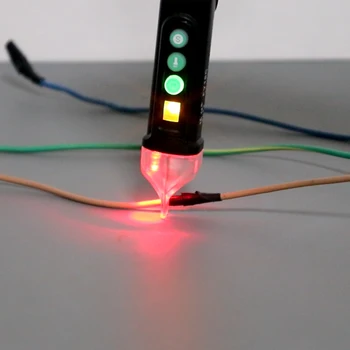 Digitalni 12-1000V/ Non Stik AC Napetost Tester Pero Z Nastavljivo Občutljivostjo LED Svetilka Volt Trenutni Električni Test Svinčnik