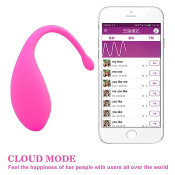 Dolp Aplikacijo Smart Remote Control Vibrator Vagina Žogo Sex Igrača za Ženske, G-spot Klitorisa Vibracije Massager Nekaj Spogleduje Seks Igrače