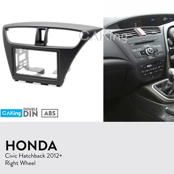Double Din Avto Fascijo Radio Plošča za Honda Civic Hatchback 2012+ (Desno Kolo) Pomišljaj Vgradnjo Komplet za Namestitev Facia Obraz Ploščo Ploščo