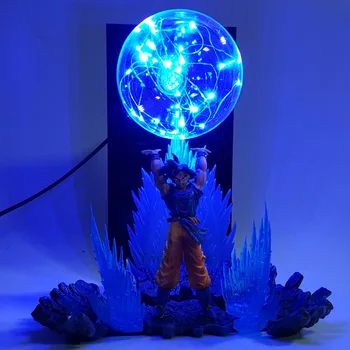 Dragon Ball Z Sina Duha Bomba Led Svetlobni Učinek Super Saiyan Dejanje Slika Anime Dragon Ball Z Led Žarnice Model Igrača DBZ