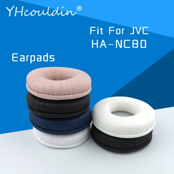 Earpads Za JVC HA NC80 HA-NC80 Slušalke Accessaries Zamenjava Uho Blazine Nagubana, Usnje Material