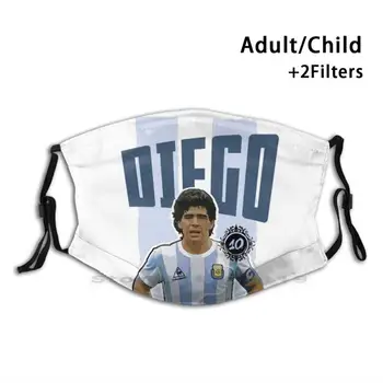 El Diego - Maradona - Gladko Design Proti Prahu Filter Stroj Masko Otroci Diego Maradona Argentina Bog Usta Izbor Svetu
