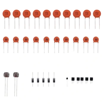 Elektronske Komponente Osnovne Starter Kit Z 830 Tie-Točk Breadboard Kabel Upor Kondenzator Led Potenciometer