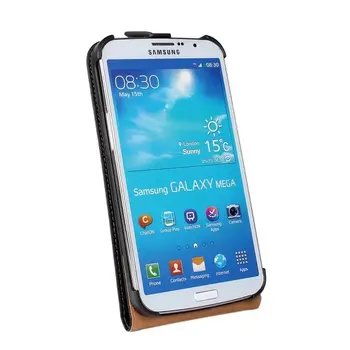 Elektronske primeru telefon za Samsung Galaxy Mega 6.3 i9200 usnje primeru ultra tanek Magnetni adsorpcije flip coevr primeru