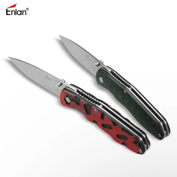 Enlan L04GN 58-60HRC Folding nož za Preživetje Taborjenje orodje Lov Žepni Nož taktično eos prostem orodje