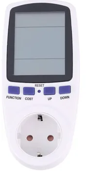 EU Digital Energy Meter Wattmeter z Ozadja Elektronski Merilnik Moči Snemanje Voltov Napetosti Vtičnice Vtičnice Merilnik Energije Analyzer