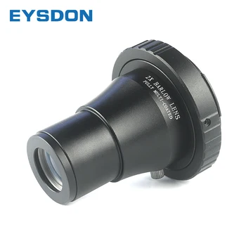 EYSDON 2X Barlow Leča 1.25 Palčni Povsem premazane Kovin z M42 Fotoaparat T Obroč Mount Adapter