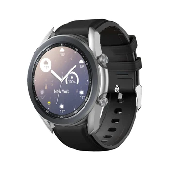 FIFATA 22 MM Pravega Usnja + Silikonski Watch Trak Za Samsung Galaxy Watch 3 45MM/Huami Amazfit GTR 2/GTR 47MM/Huawei GT 2 Pro