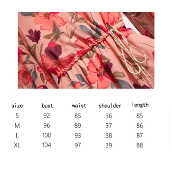 Francoski retro šifon cvetlični obleko 2020 novo poletje kratek kratek Proti-vrat pasu prva ljubezen s OBLEKO Ženskih poletnih mesecih Novega Leta 2020 Moda