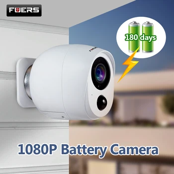 Fuers Zunanja IP Kamera HD 1080P Baterijo Fotoaparata WiFi Brezžična nadzorna Kamera 2MP Home Security PIR Zvočni Alarm Nizke Moči