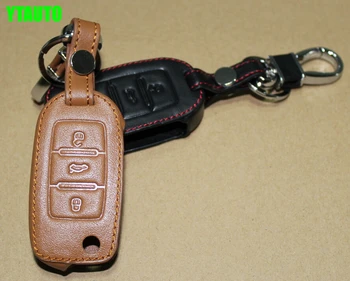 Genual usnje tipko vrečko ,auto ključa imetnika primeru za Skoda Octavia fabia Yeti Odlično ,auto dodatki,avto styling
