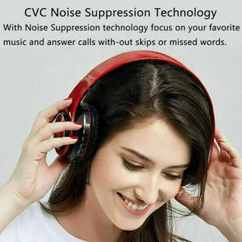 HobbyLane Brezžični Svetlobna Bluetooth Slušalke Bluetooth V5.0 Slušalke Nad Uho Stereo Super Bass Slušalke z Mikrofonom