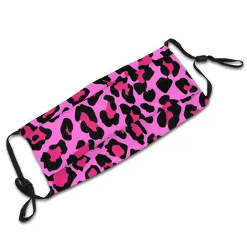 Hot Pink Leopard Tiskanja Za Večkratno Uporabo Usta Masko Filter Kul Kawaii Smešno Oblikovanje Po Meri Maske Cheetah Cheetah Tiskanja Cheetah Vzorec