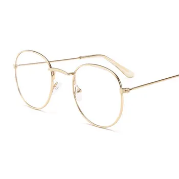 Imwete Klasičnih Okroglih Očal Okvir za Ženske Modni Optična Očala Okvirji Moških Anti Glare Kovinski Očala Očala Goggle