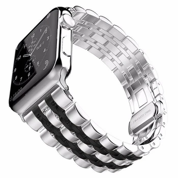 Iz nerjavečega Jekla, Trak za Apple Gledati Serije 6 se 5 4 38 mm Smartwatch Zamenjava Razreda zapestnica za iwatch 42 40 mm pašček za zapestje