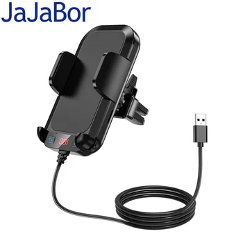 JaJaBor FM Oddajnik Bluetooth Car Kit, Prostoročno 3.5 mm AUX Bluetooth 5.0 Avto MP3 Predvajalnik Podpira TF Kartice U Disk za Predvajanje