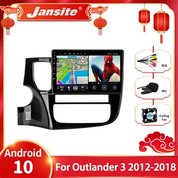 Jansite Android 10 avtoradia Za Mitsubishi Outlander 3 GF0W GG0W 2012-2018 Multimedijski Predvajalnik Videa 2din 4G 4+64 G Navigacija GPS