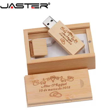 JASTER USB 2.0 javor leseni usb +darilo box usb flash drive pendrive 4GB 8GB 16GB 32GB 64GB ( brez logotipa) poročna darila