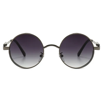 Kachawoo okrogla sončna očala moških črna, rdeča kovinski steampunk sončna očala vintage stil žensk retro poletje, sonce ščit vroče prodajo postavka