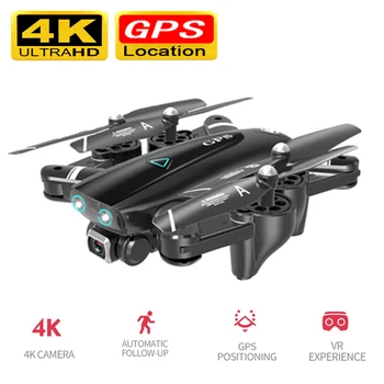 KaKBeir S167 GPS Brnenje S Kamero 5G RC Quadcopter brezpilotna letala HD 4K WIFI FPV Zložljive Off-Točka, ki Plujejo pod Video Dron Igrača Helikopter