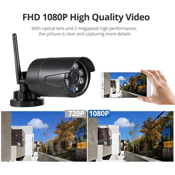 KERUI 1080P Full HD Prostem Nepremočljiva WiFi IP Kamera Home Security Nadzor Fotoaparata Z Night Vision Cloud Storage