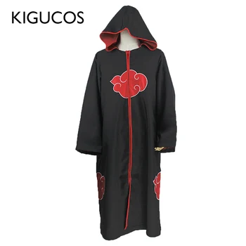 KIGUCOS Anime Naruto Taka Cosplay Kostume Uchiha Sasuke Enotno Kostume Oblak Taka Obleko, Plašč,