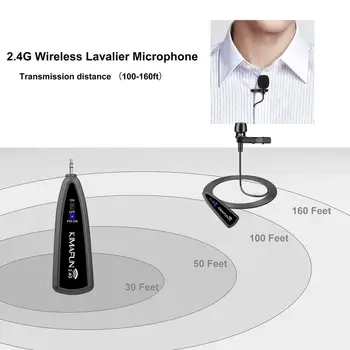 KIMAFUN 2.4 G lavalier 40-50m Brezžični Mikrofon Headhold za Telefonski Ojačevalec iphone za Youtube posnetek poučevanja mikrofoni