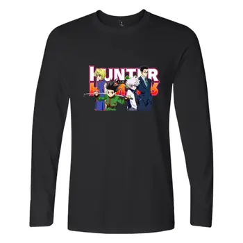Kpop Hunter x Hunter Tshirt Moški in ženske Dolg Rokav T Shirt študent Moda Dolgo T-shirt Priložnostne tee majica dolgo XXS-4XL oblačila