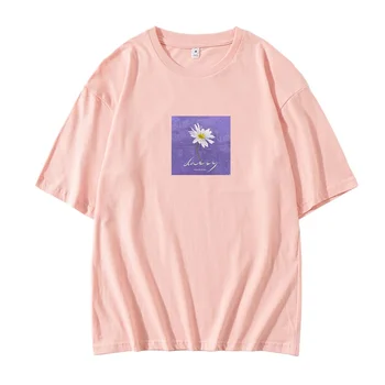 Kpop PENTAGON album WETH 2 stilov tiskanje o neck majica s kratkimi rokavi za poletje unisex padla z ramen rokav t-shirt 4 barve