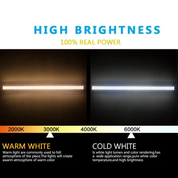 LED Cevi T8 Svetilka 220V 110V PVC Plastike Fluorescentna Luč 60cm 20W V-Oblika 2 M Varčevanja z Energijo, Toplo, Hladno Bela 2000lmbrightness