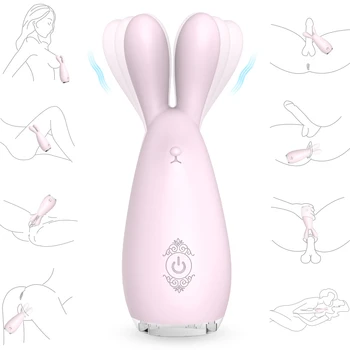 LED Polnilna Rabbit Vibrator za G Spot Nepremočljiva Dvojno Motorji 9 Močan Vibrator Vibratorji Ženske Seks Izdelek Igrače Vroče