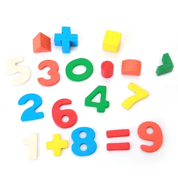 Lesena Hiša Obliko Matematiko Igrača Multicolor Število Učenje, Izobraževanje Igrače Za Otroke, Ustvarjalne Montessori Lesene Igrače Matematika