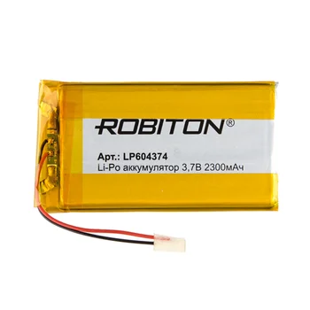Li-ion polymer baterija lp604374 robiton, Li-Pol prizma z zaščito vezja