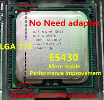 Lntel Xeon E5430 2.66 GHz/12M/1333/CPU enaka LGA775 Core 2 Quad Q9300 CPU, deluje na LGA775 mainboard ni treba tok e5430