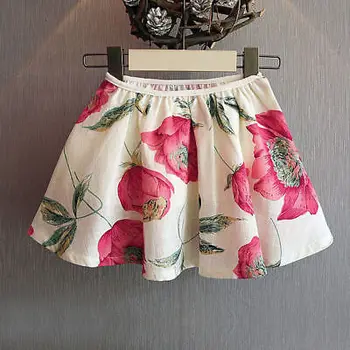 Malčka Otroci Baby Dekleta 3D Cvet T-shirt Vrhovi + Cvetlični Krilo Obleko Poletne Obleke Obleke 2PCS Set