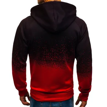 Moške Priložnostne Hoodies Moških 3D Digitalni Tisk Hooded Majica Mens Plašč Hip-Hop ZIP Hoody Športna Trenirka Moški Ulične