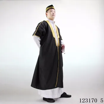 Moški Jubba Thobe Oblačilih Abaya Muslimanskih Tradicionalnih Islamskih Oblačil Savdska Arabija Homme Plašč Obleke Dubaj Tam Kaftan Obleko Narodna Noša