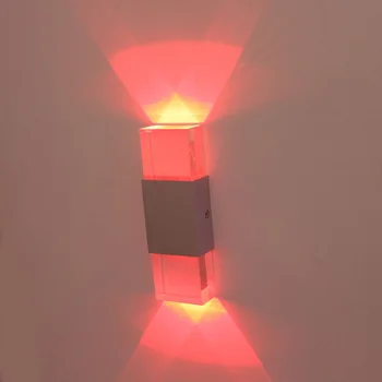 Možnost zatemnitve/N 2W Crystal LED Wall Mount luç Gor/Dol Razsvetljavo Modernih Dekor Lučka Dnevna Soba Oltarja Disco
