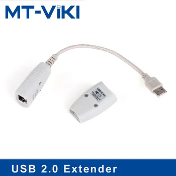 MT-VIKI USB 2.0 Podaljšek 150FT 150 metrov 50m USB na priključek RJ45 LAN Kabel Podaljšek Adapter MT-150FT