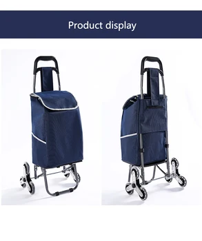 Nakupovalne torbe za Voziček voziček nakupovalni voziček Ženska košarico Prikolico Prenosni voziček Velike nakupovalne torbe Zložljive torbici