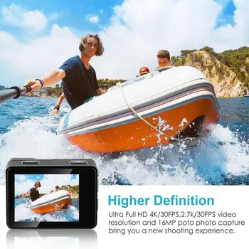 Neewer G2 4K WiFi Športne Akcije Fotoaparat z Zaslonom na Dotik Ultra HD Nepremočljiva DV Kamera 12MP 4K/30FPS EIS širokokotni