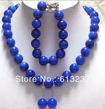 Nov Modni Slog diy 1set 10 mm Egiptovski Lapis Lazuli kamen krog kroglice verige sklop Ogrlica 18